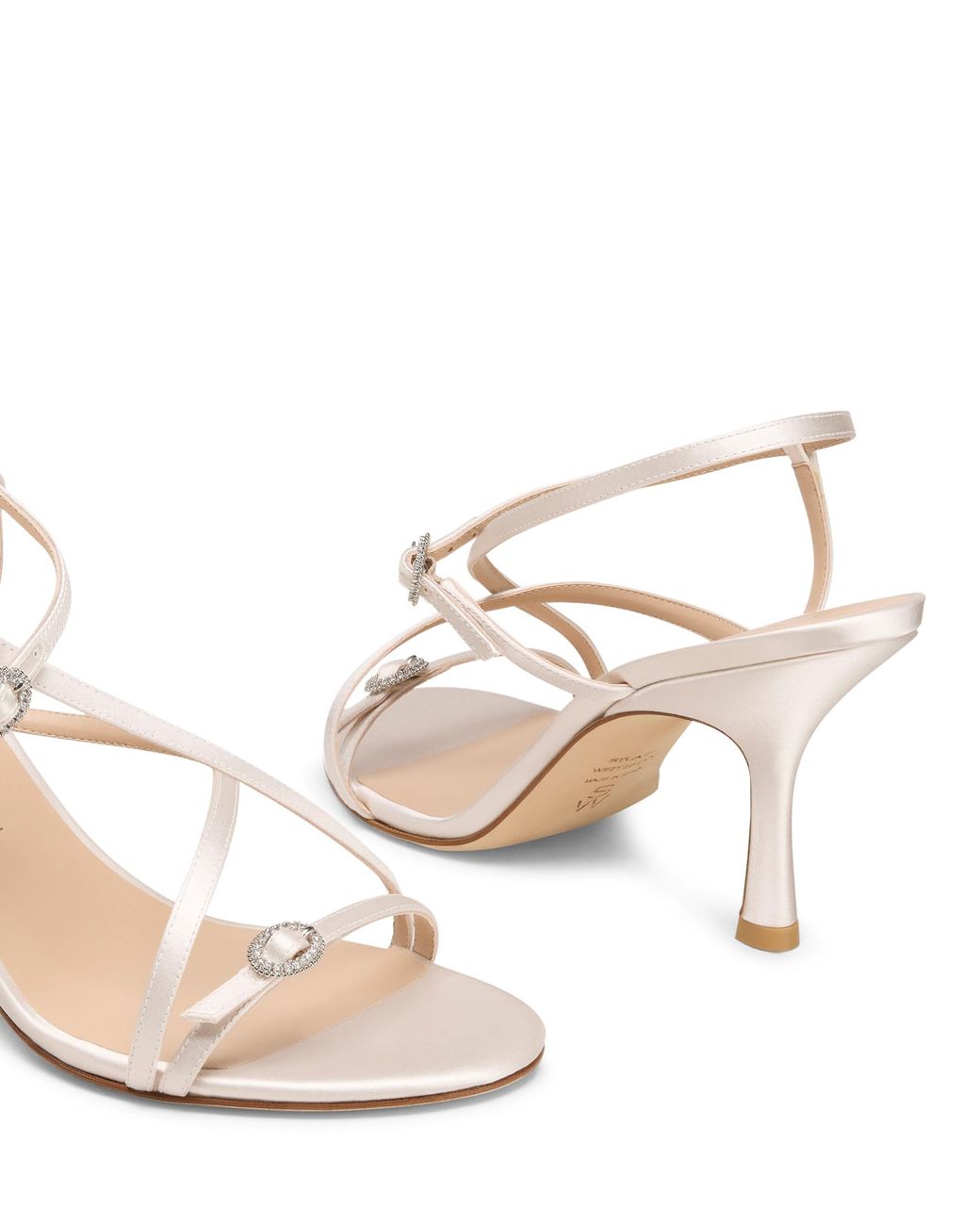 Stuart Weitzman Natural Kensington Strappy Sandal 85