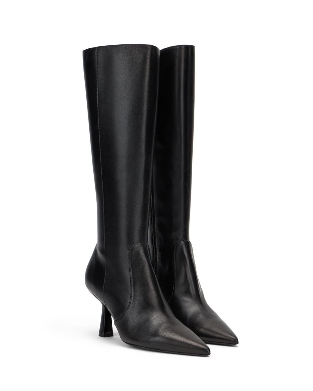 Stuart Super Sculpt Zip Boot 75 di Stuart Weitzman in Black