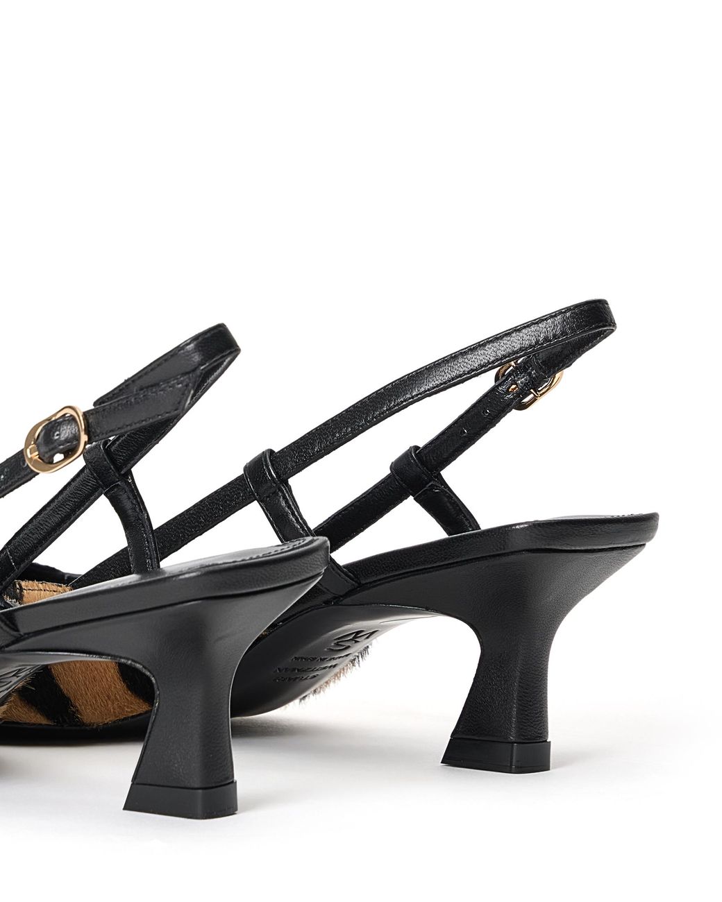 Stuart Weitzman Black Vinnie 50 Slingback
