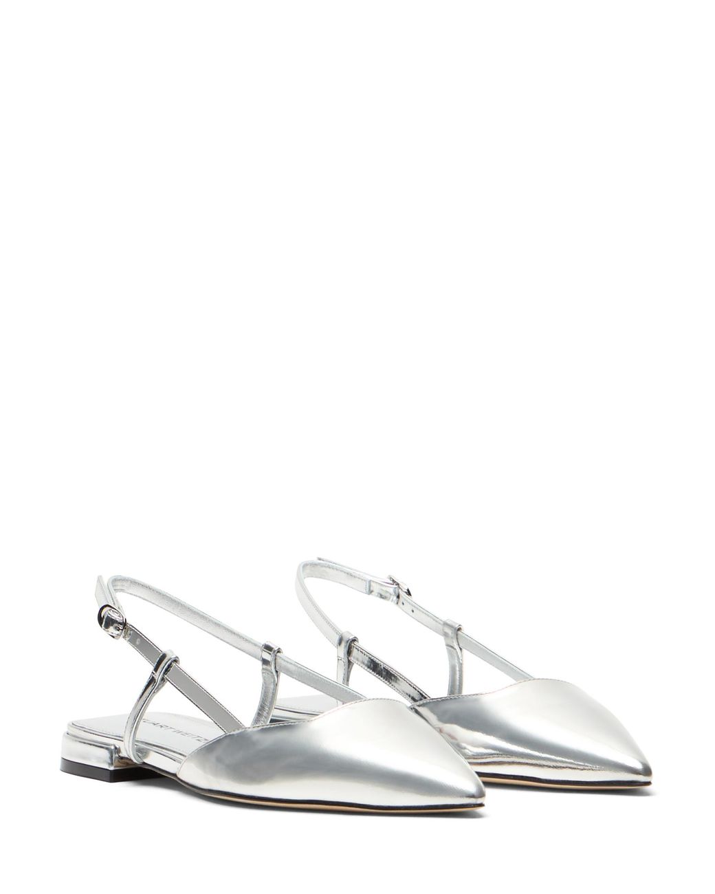 Stuart Weitzman White Ballerina Shoes