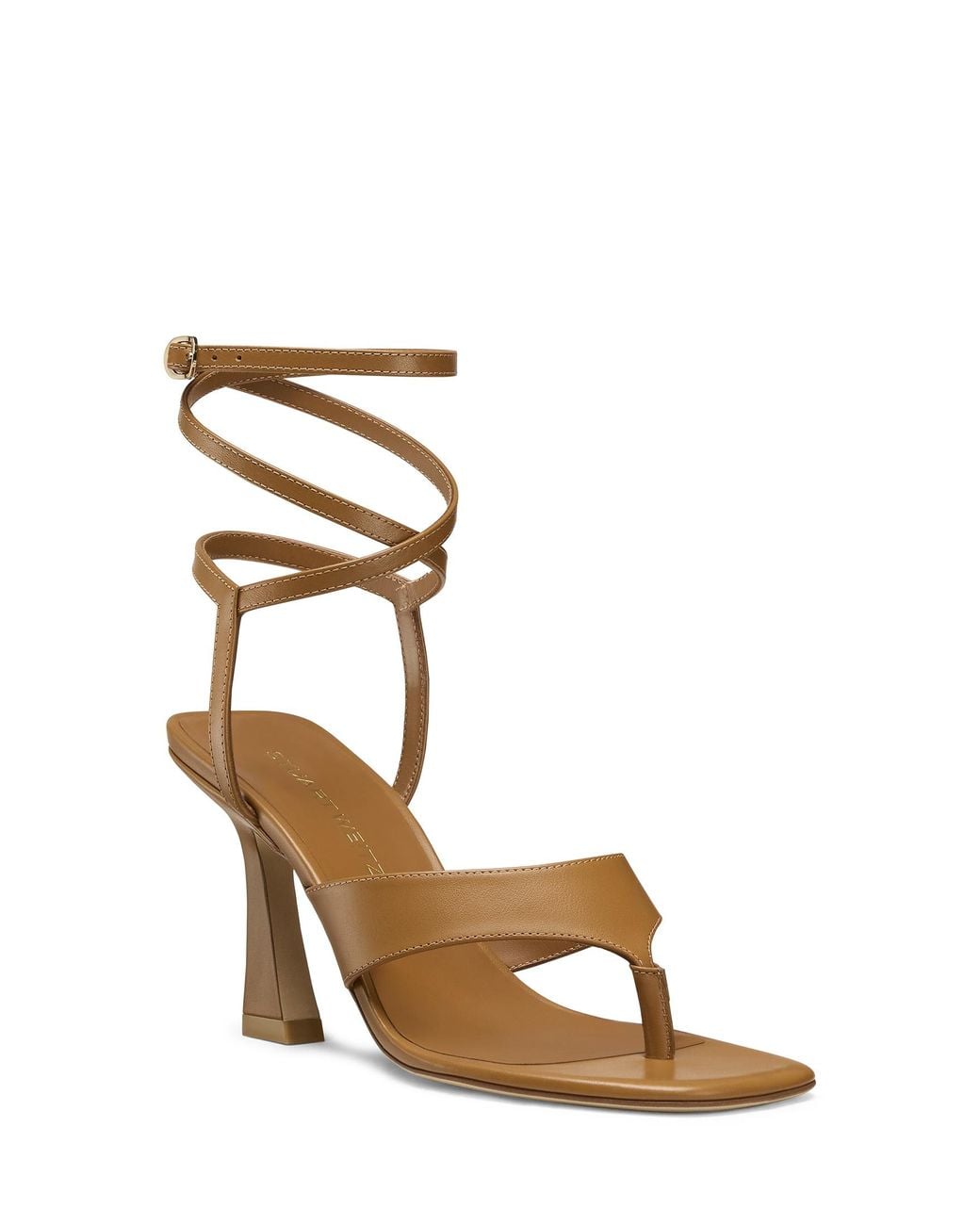 Stuart Weitzman Metallic Vinnie Wrap Thong 85