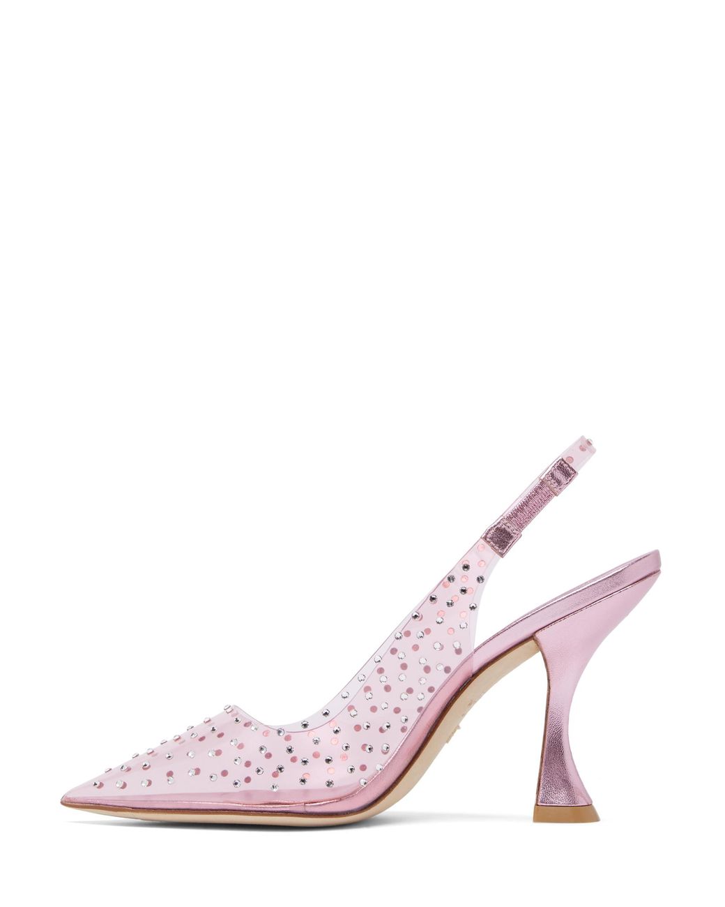 Stuart Weitzman Pink Glam Xcurve 100 Slingback