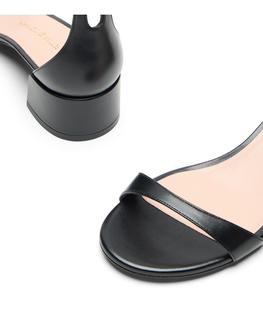 Stuart Weitzman Black Nudist Block