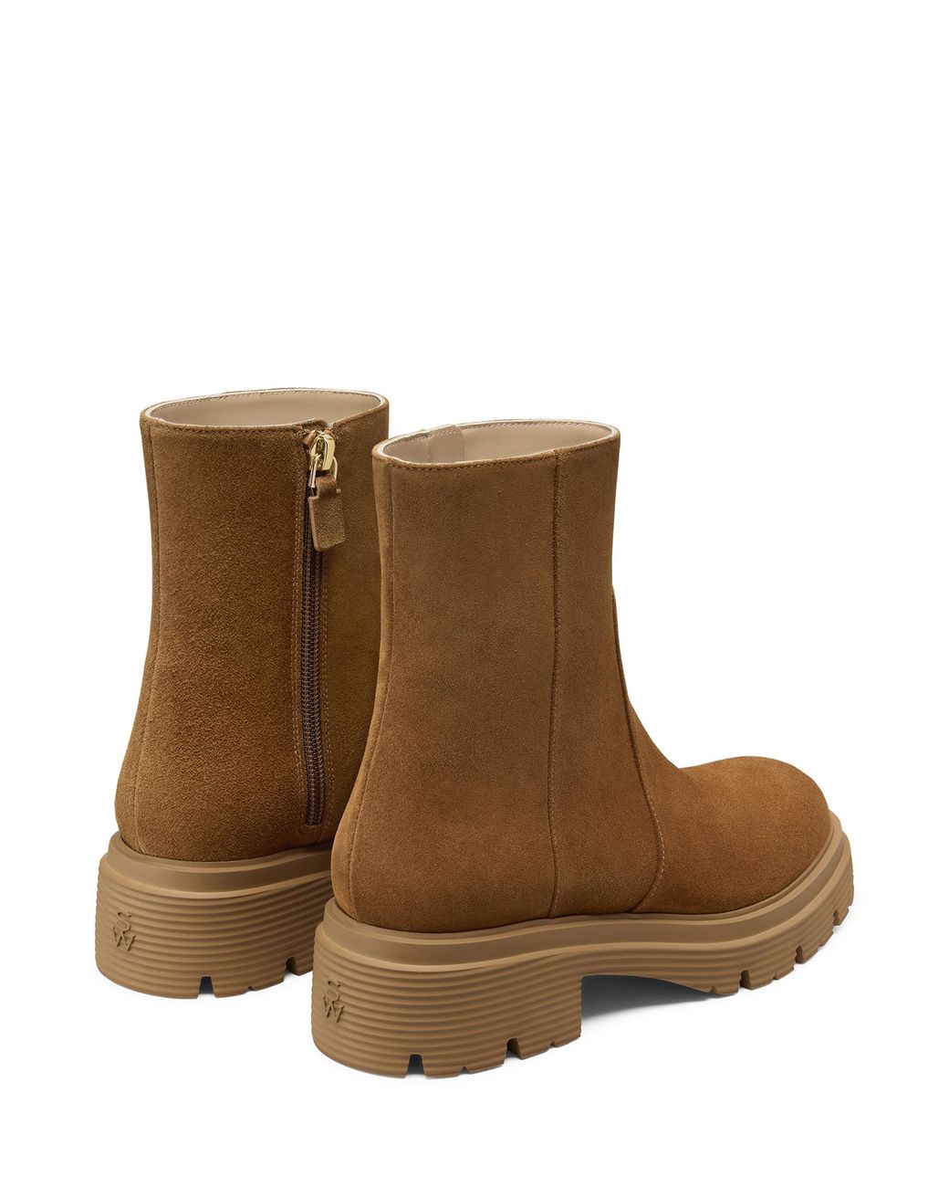 Stuart Weitzman Brown Hudson Lite Zip Bootie