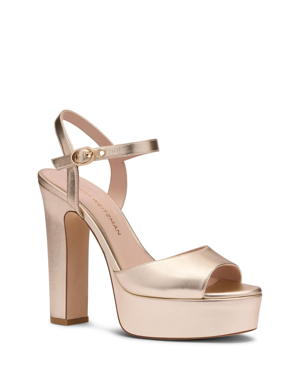 Sandale Plateforme Reade Stuart Weitzman en coloris Metallic