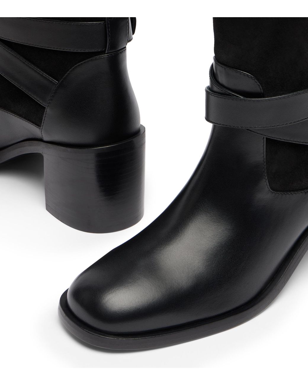 Stuart Weitzman Black Benni Riding Boot 55