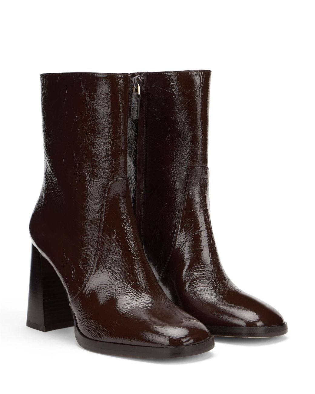 Stuart Weitzman Brown Vera Zip Bootie