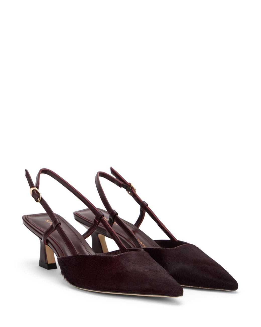 Stuart Weitzman Brown Vinnie 50 Slingback-Pumps