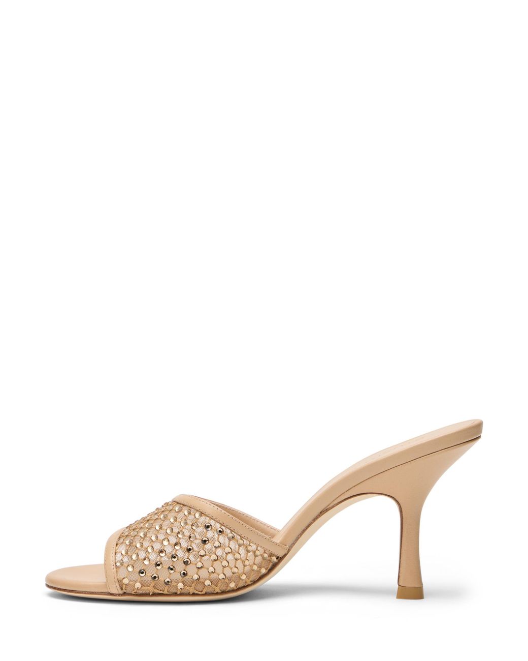 Stuart Weitzman Natural Bareitall Shine Sandal 85