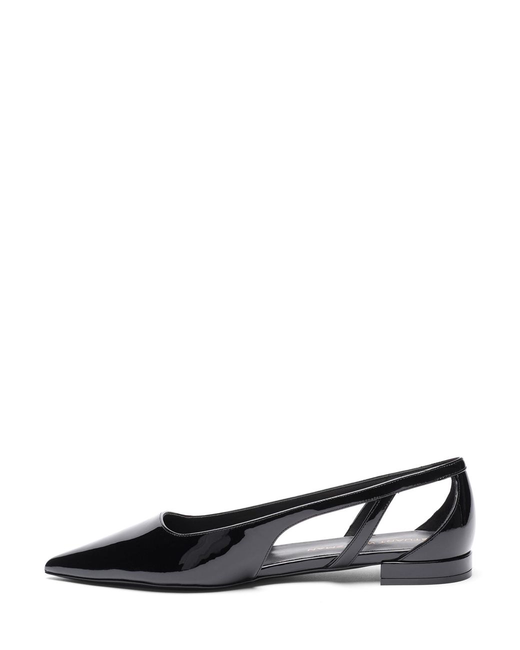 Stuart Weitzman Black Stuart Power Cutout Flat