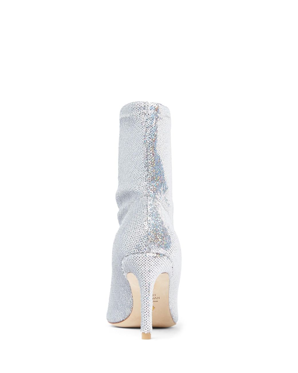 Stuart Weitzman White Stuart 85 Stretch Bootie