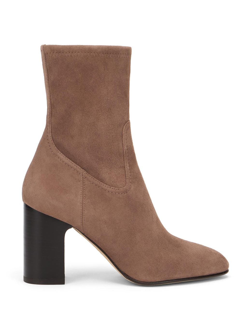 Stuart Weitzman Brown Mulberry Stretch Bootie