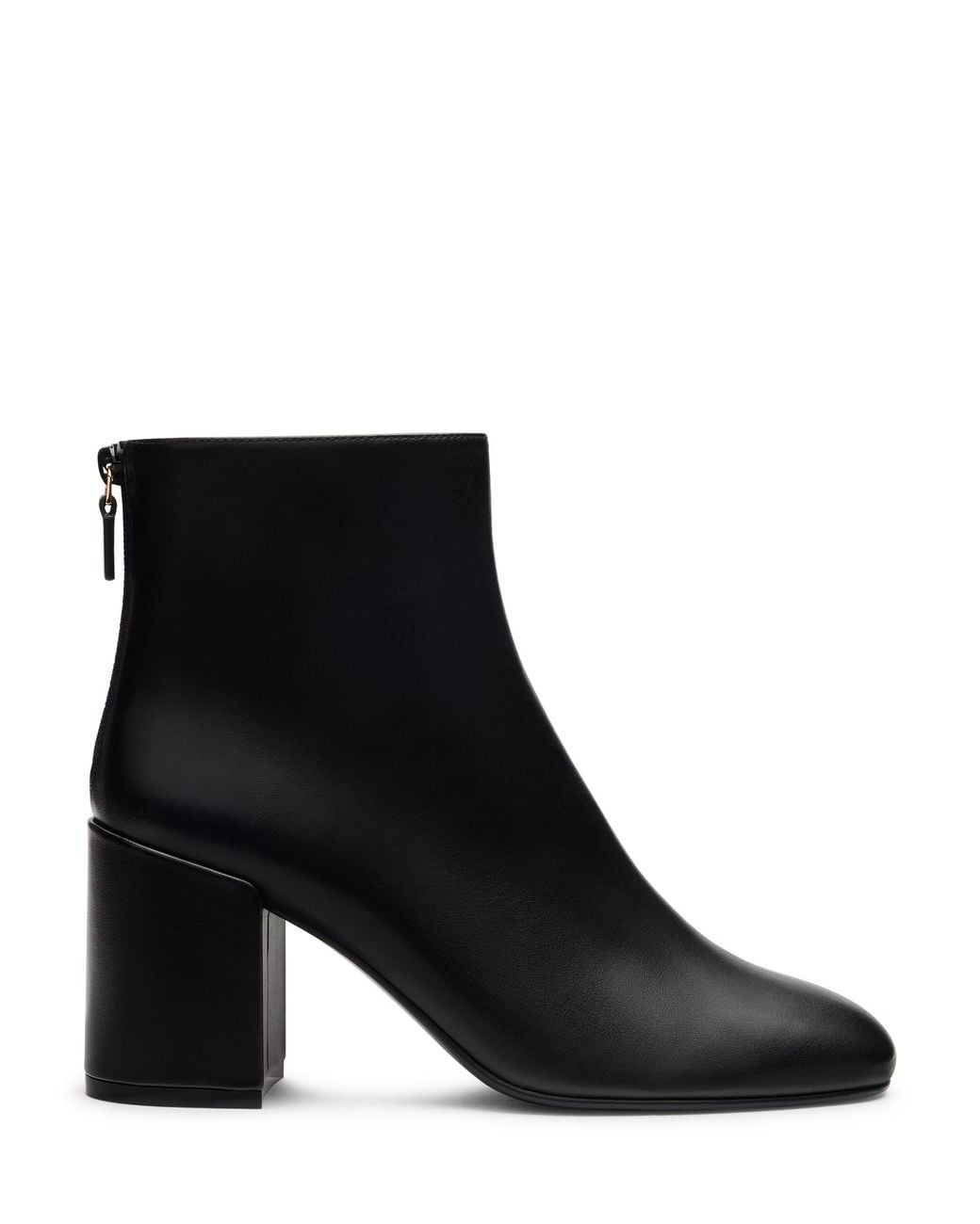 Stuart Weitzman Black Bacari Zip Bootie 75