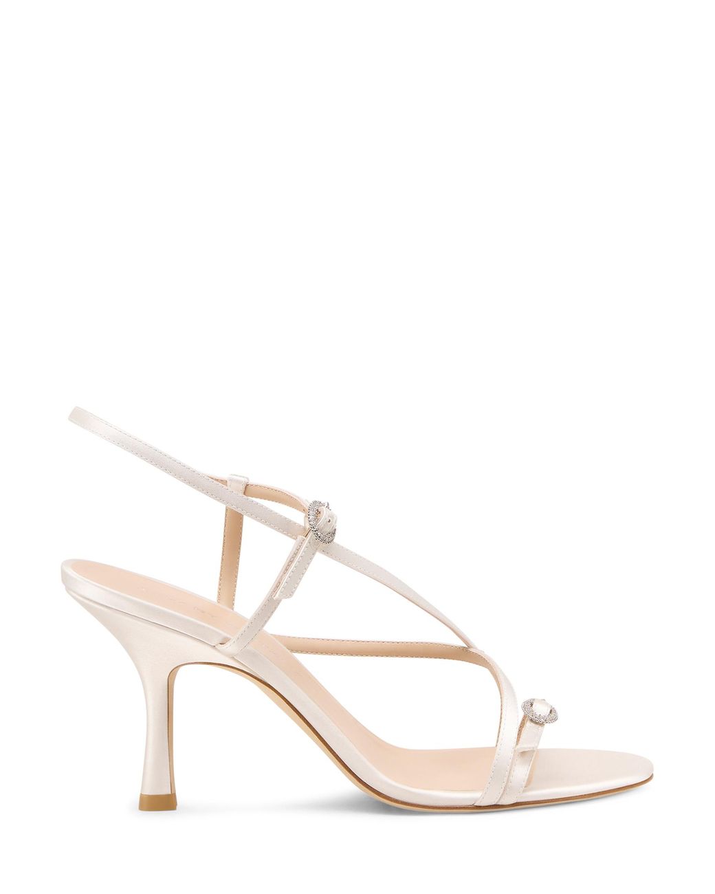 Stuart Weitzman Natural Kensington Strappy Sandal 85