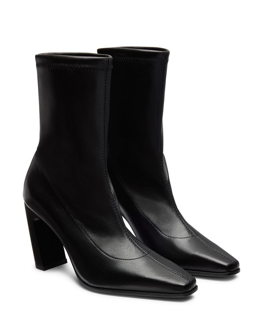 Stuart Weitzman Black Stassi Stretch Bootie 85