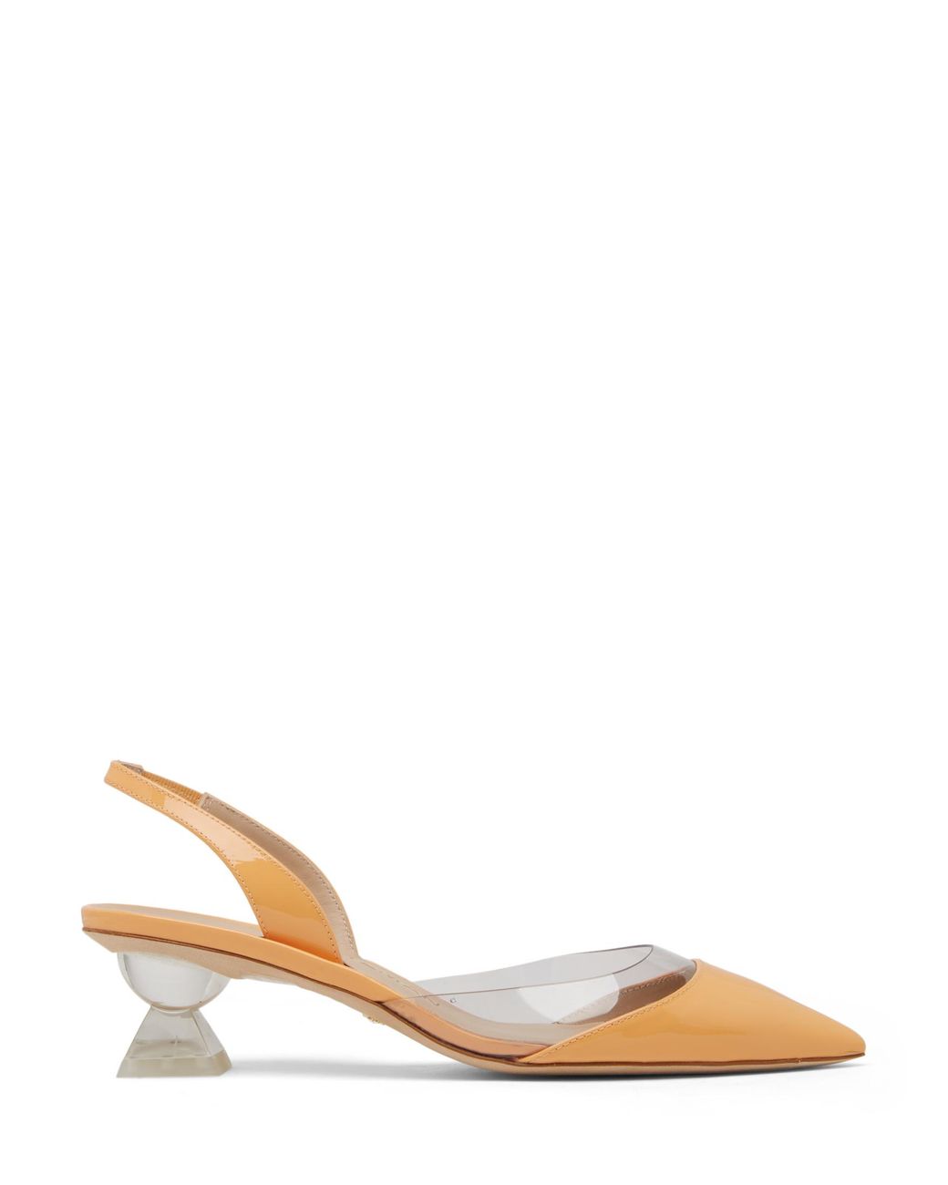 Stuart Weitzman Multicolor Lucite Sculpt Sling 50 Pm