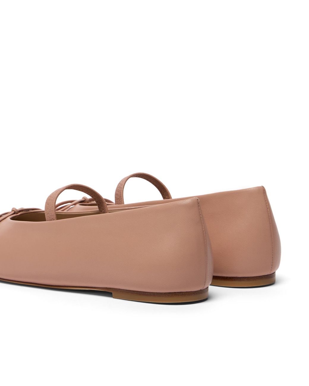 Stuart Weitzman Brown Prima Bow Ballet Mary Jane