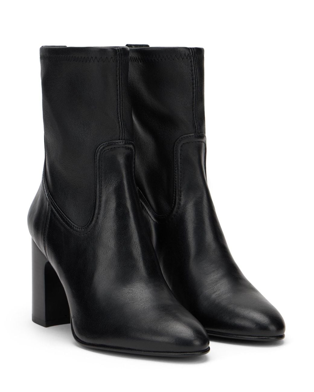Stuart Weitzman Black Mulberry Stretch Bootie
