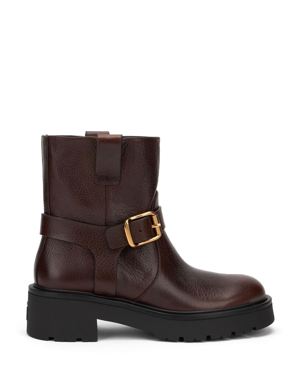 Stuart Weitzman Brown Ren Moto Bootie