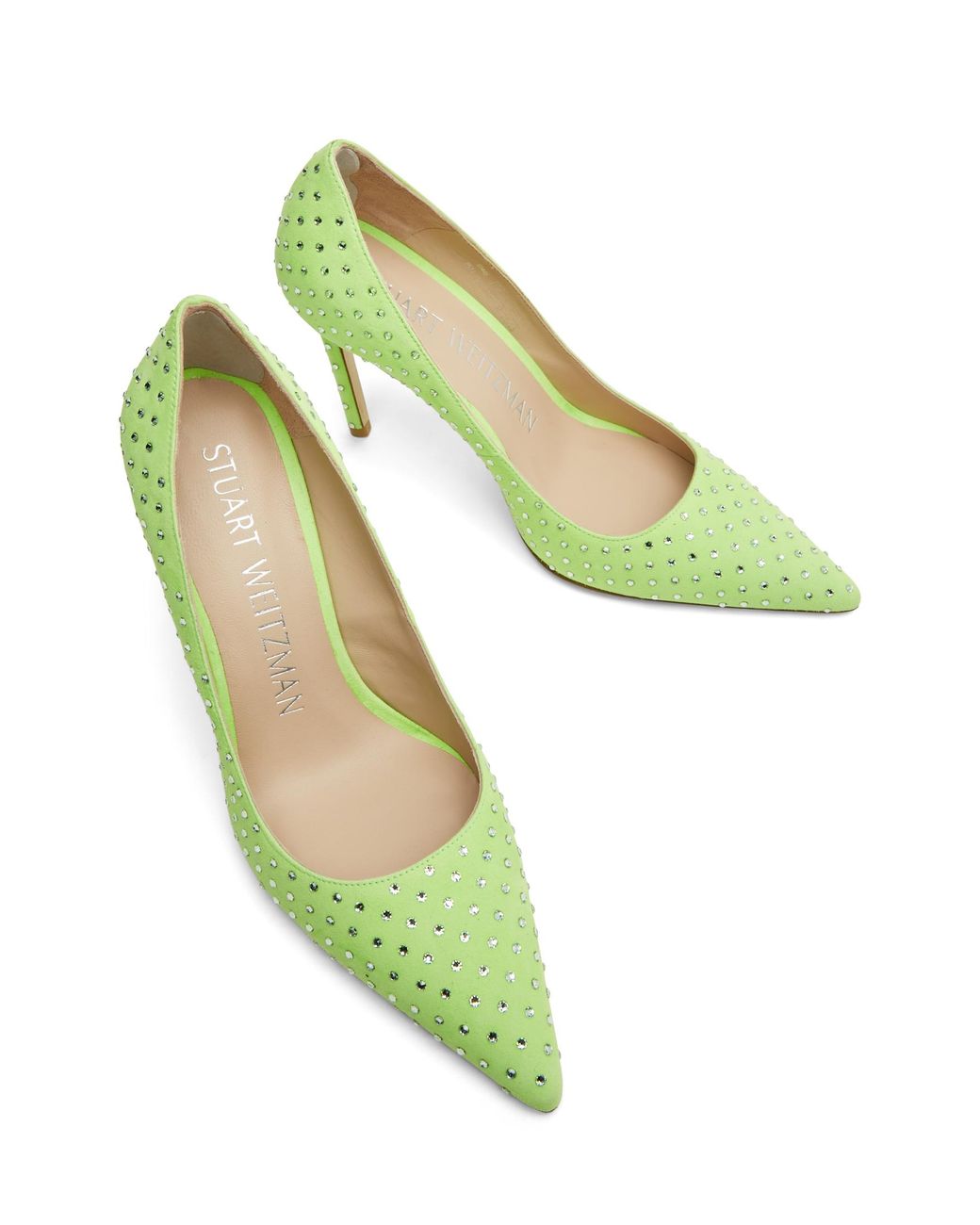 Stuart Weitzman Green Stuart Shine 100 Pump