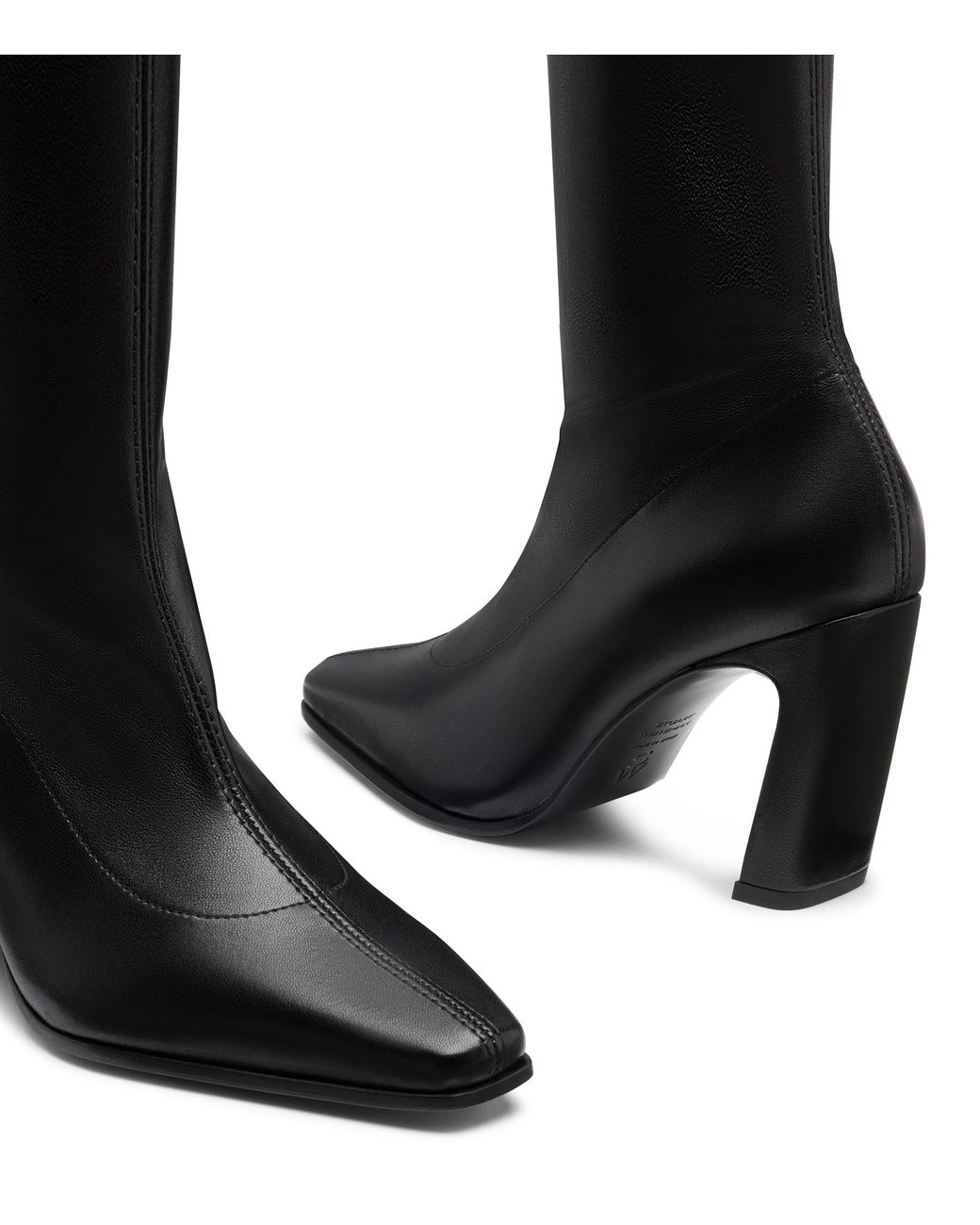 Stuart Weitzman Black Stassi Stretch Bootie 85