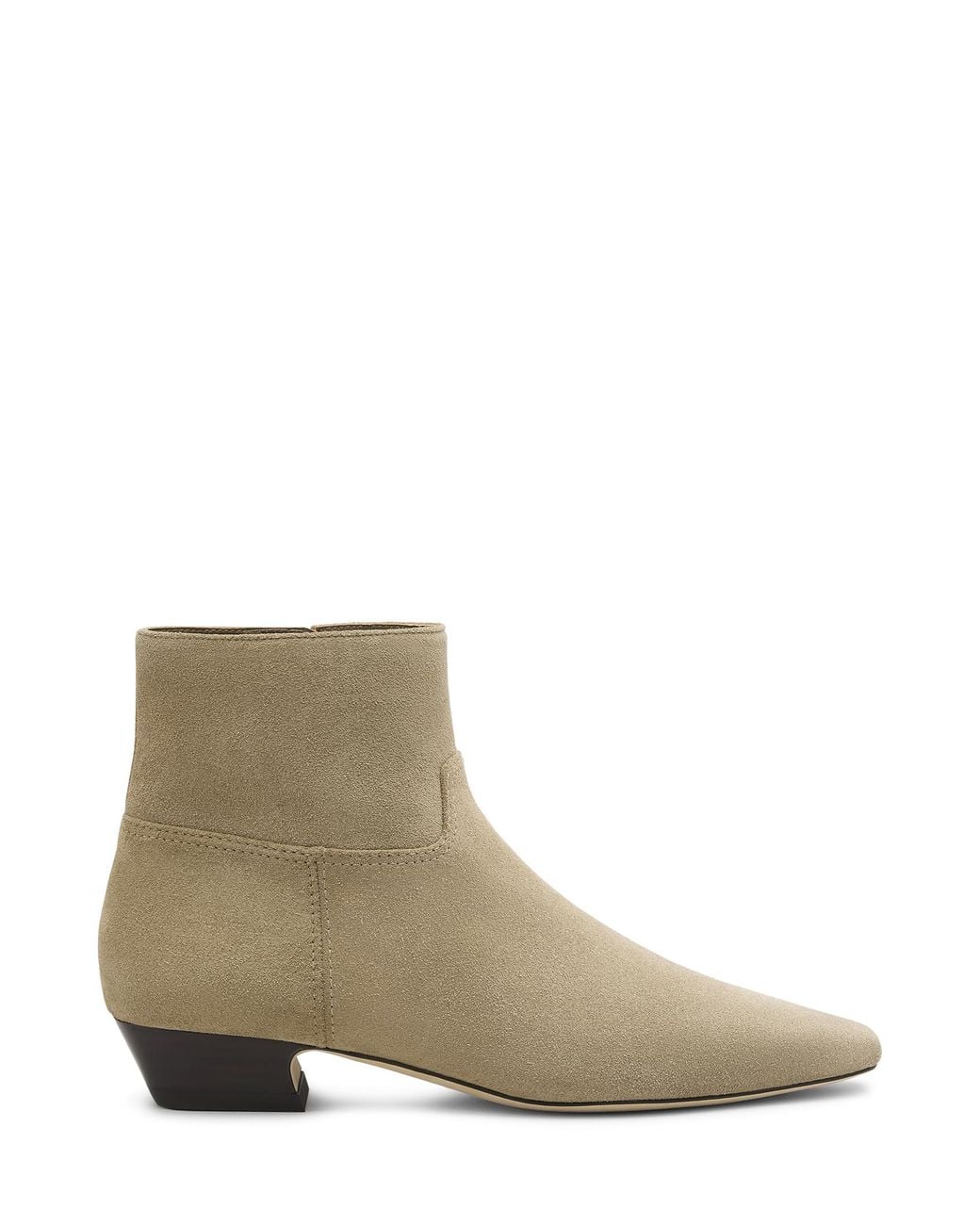 Stuart Weitzman Natural Stassi Zip Bootie