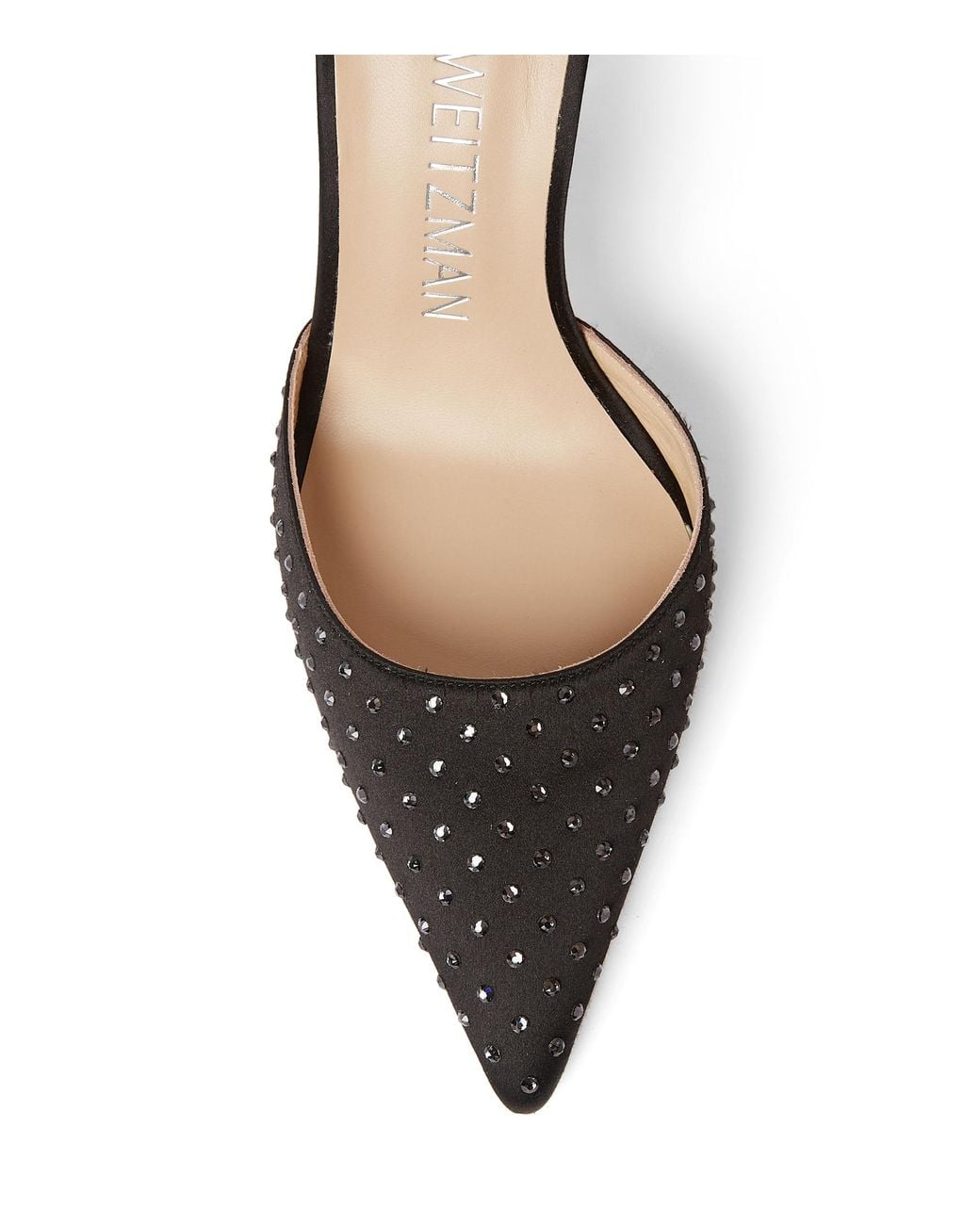 Stuart Weitzman Black Glam Xcurve 100 Wrap Pump