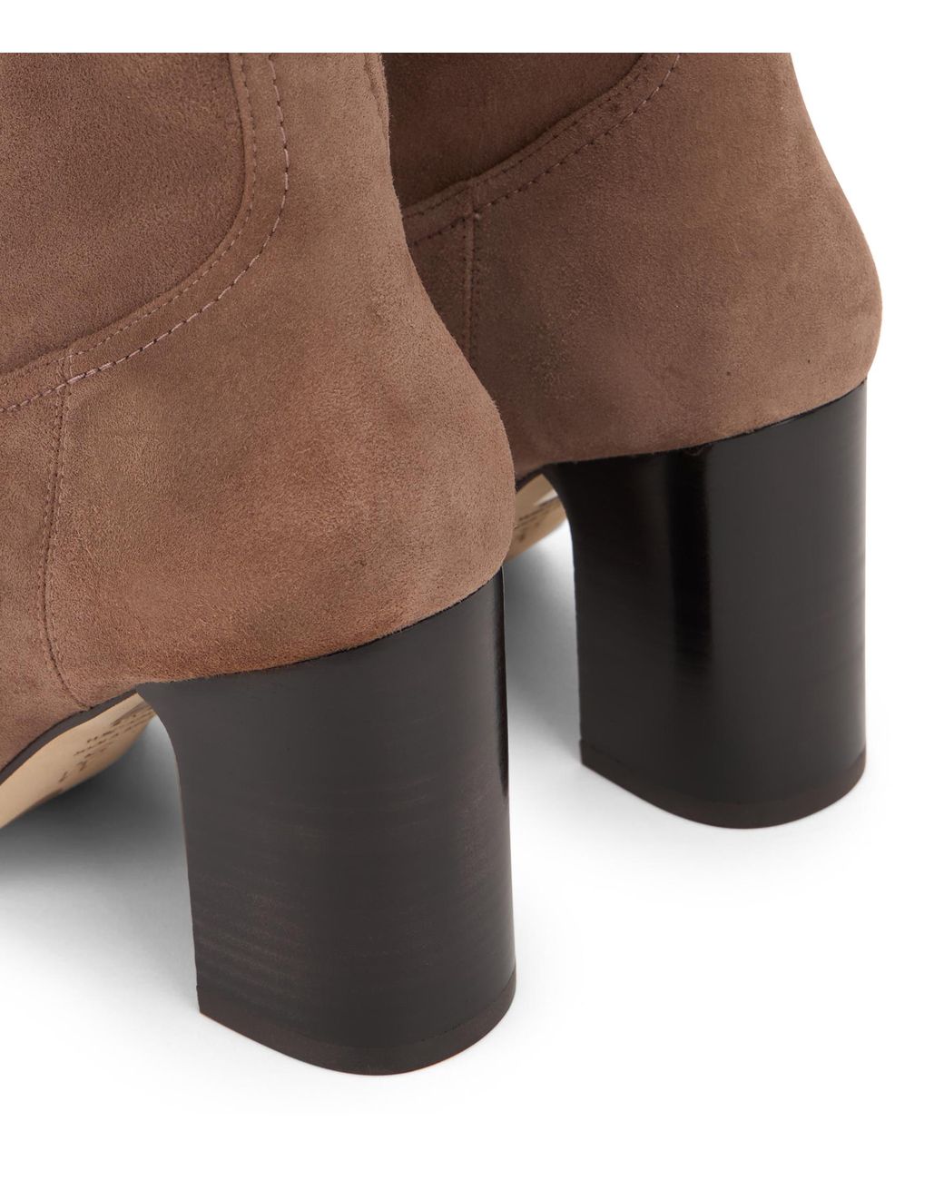 Stuart Weitzman Brown Mulberry Stretch Bootie