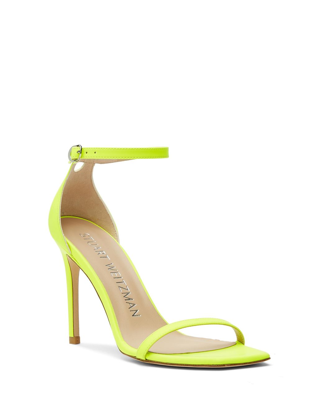 Stuart Weitzman Yellow Nudistcurve 100 Sandal