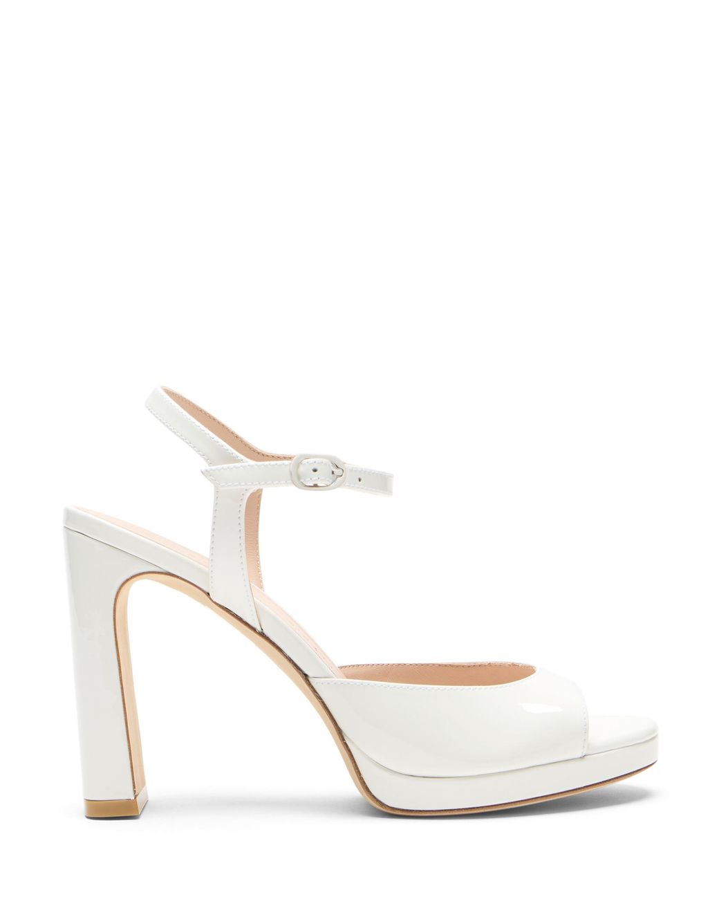 Stuart Weitzman White Babette Platform
