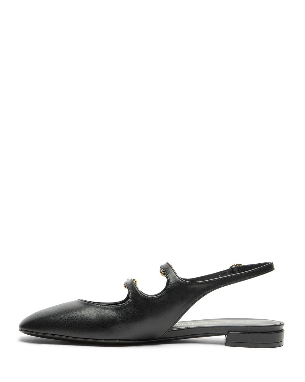 Stuart Weitzman Black Benni Mj Slingback