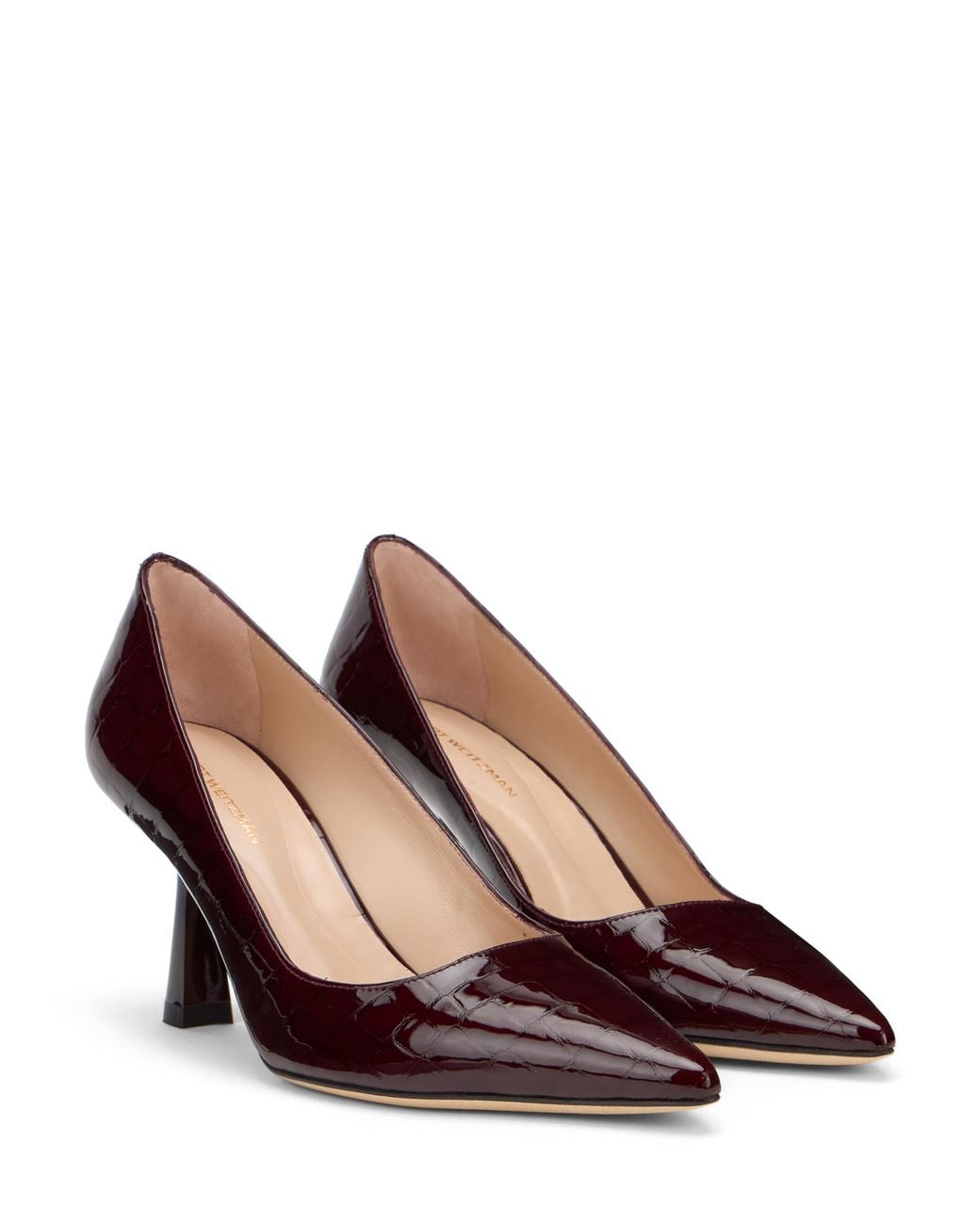 Stuart Weitzman Red Stuart Super Sculpt 75