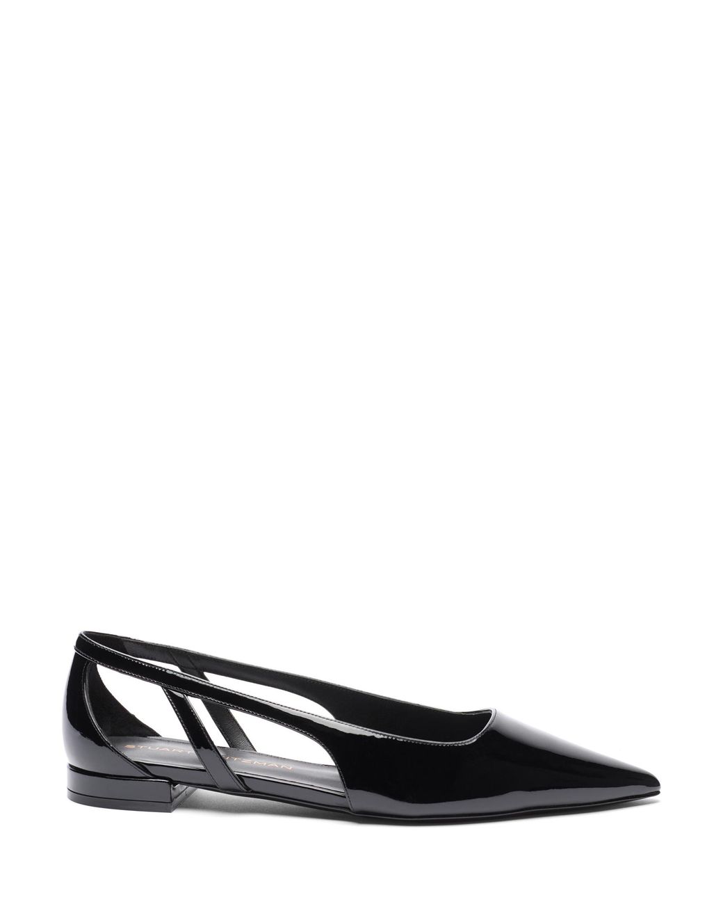 Stuart Weitzman Black Stuart Power Cutout Flat