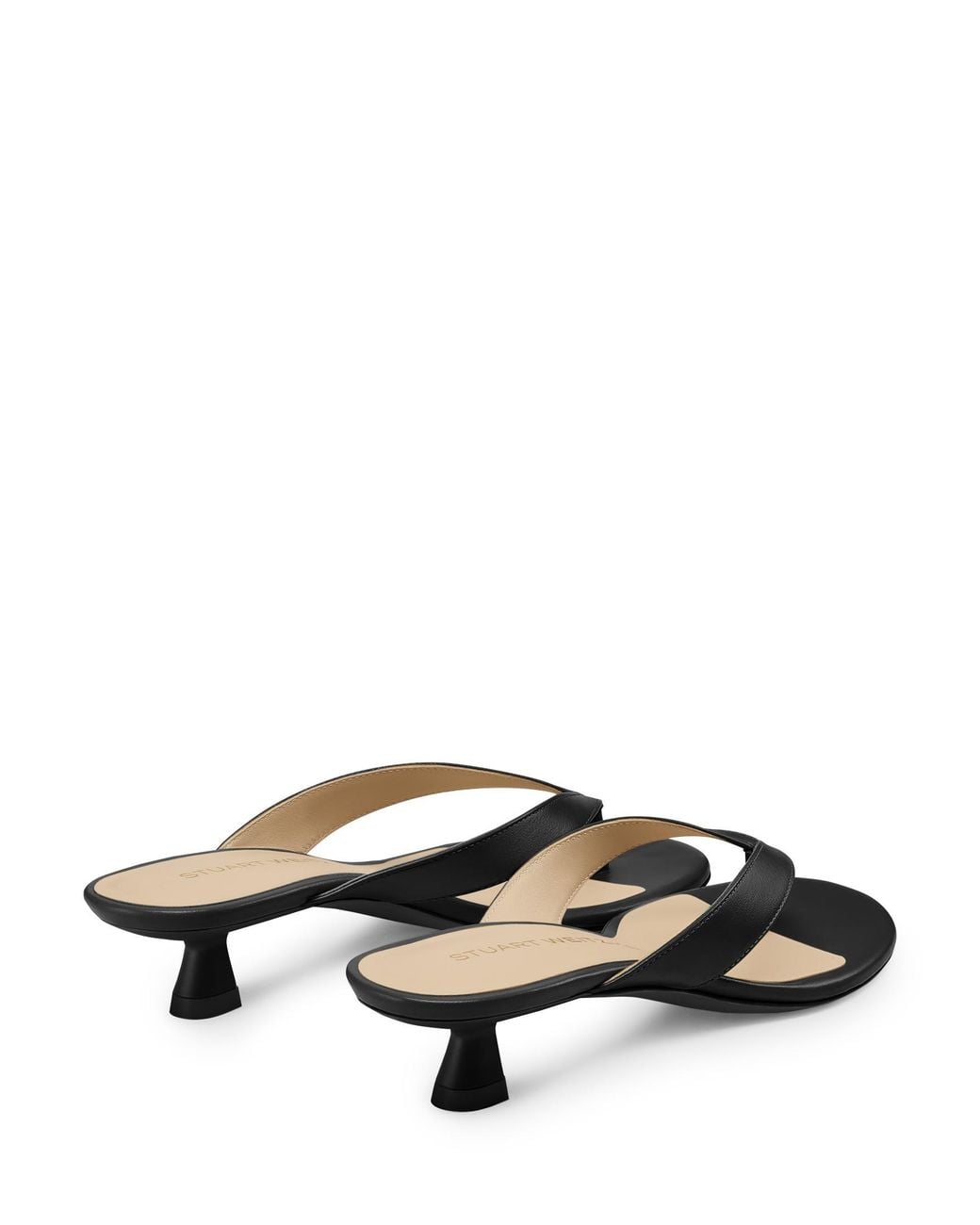 Stuart Weitzman Black Rio Sleek Sandal 35