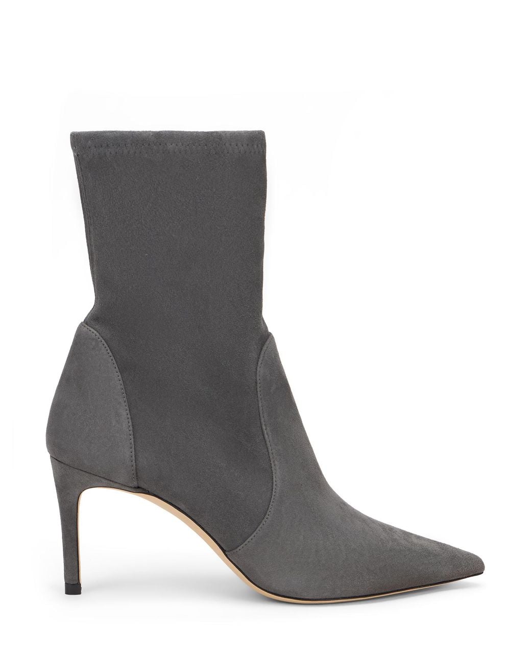 Stuart Weitzman Gray Stuart Power Bootie 75