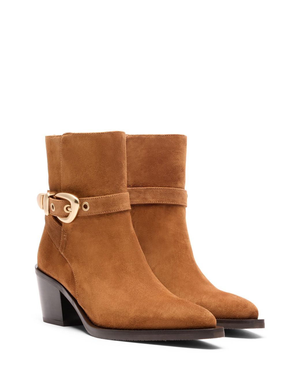 Stuart Weitzman Brown Maven Western Bootie