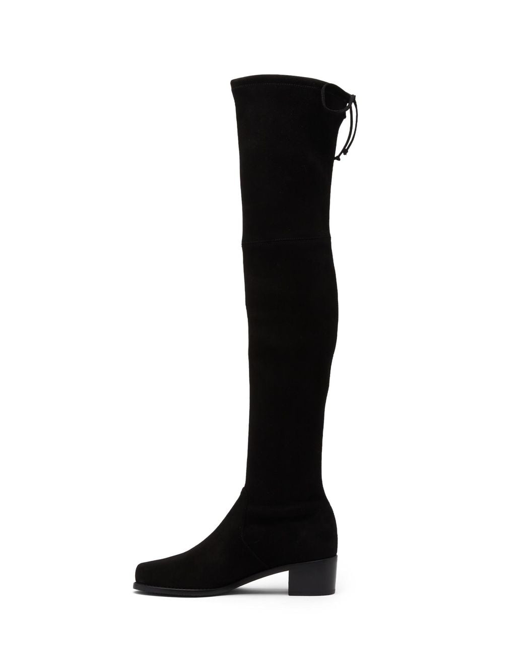 Stuart Weitzman Black Suede Knee-High Boots For