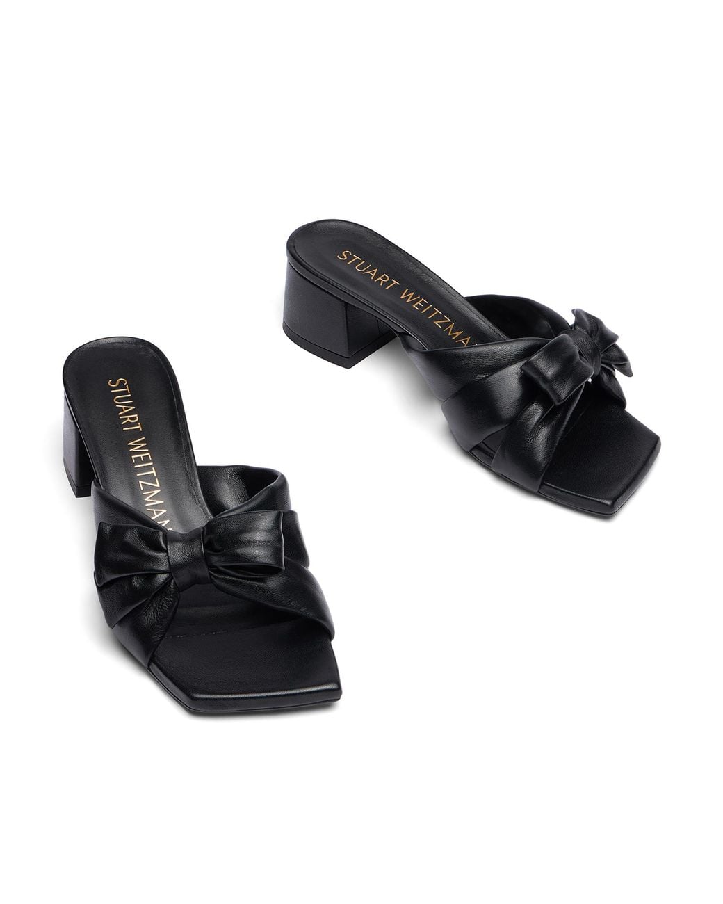 Stuart Weitzman Black Sofia 45 Slide
