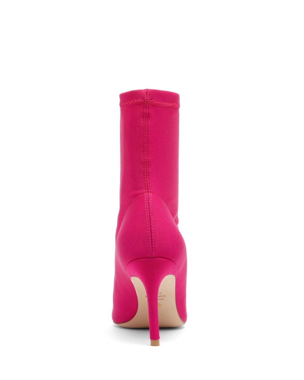 Stuart Weitzman Pink Stuart 85 Stretch Bootie