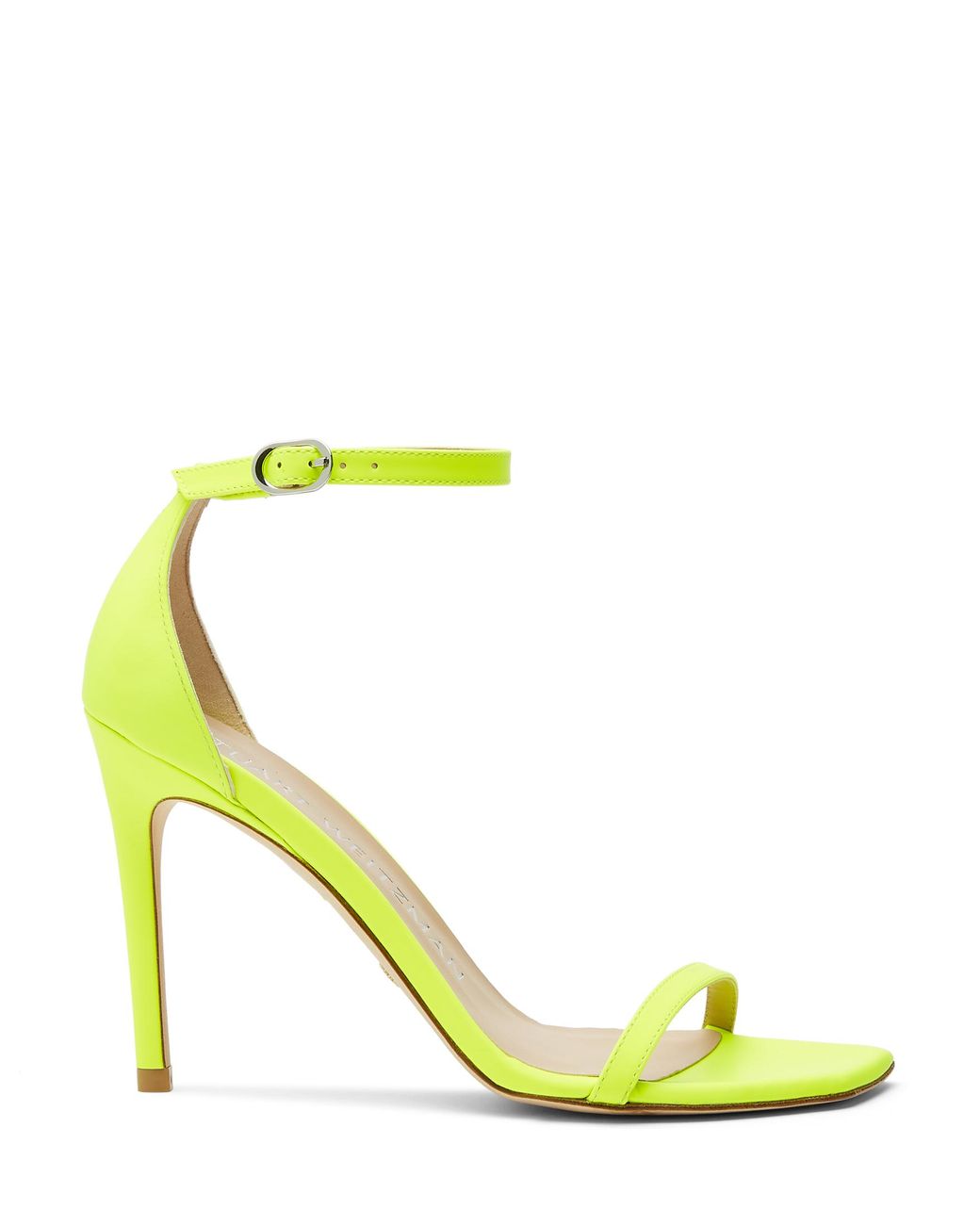 Stuart Weitzman Yellow Nudistcurve 100 Sandal