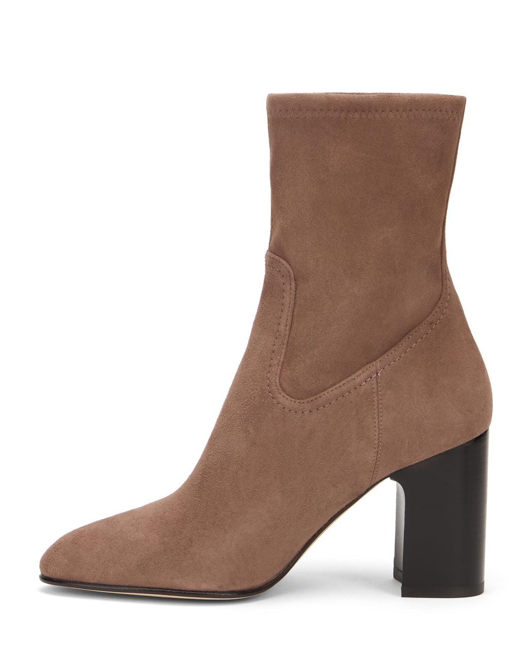 Stuart Weitzman Brown Mulberry Stretch Bootie