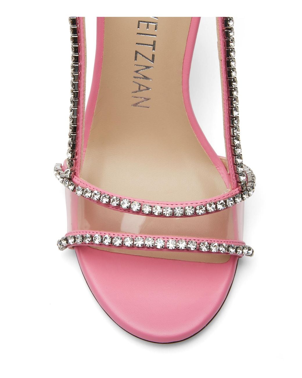 Stuart Weitzman Pink Mondrian Glam 100 Sandal