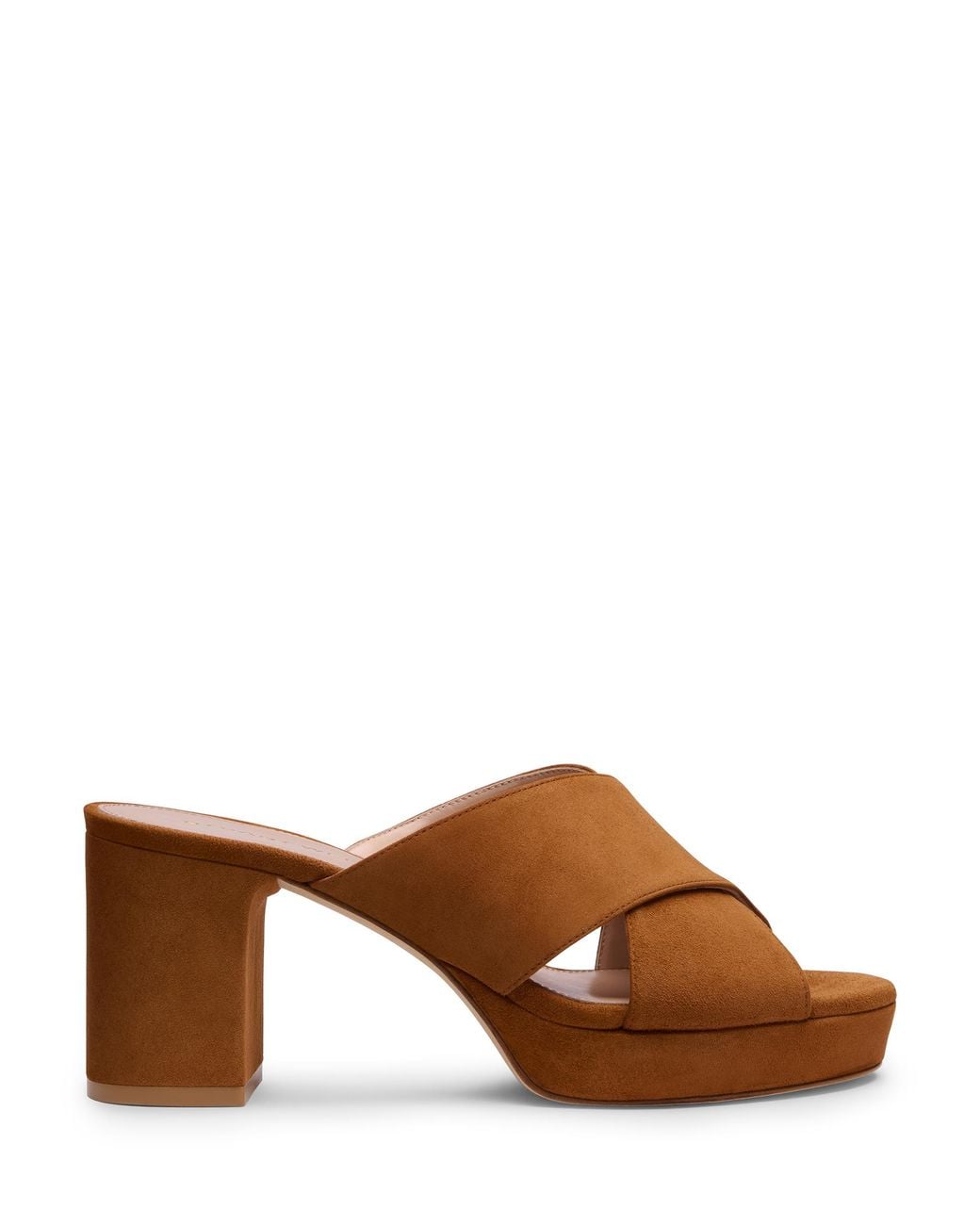 Stuart Weitzman Brown Heeled Mules