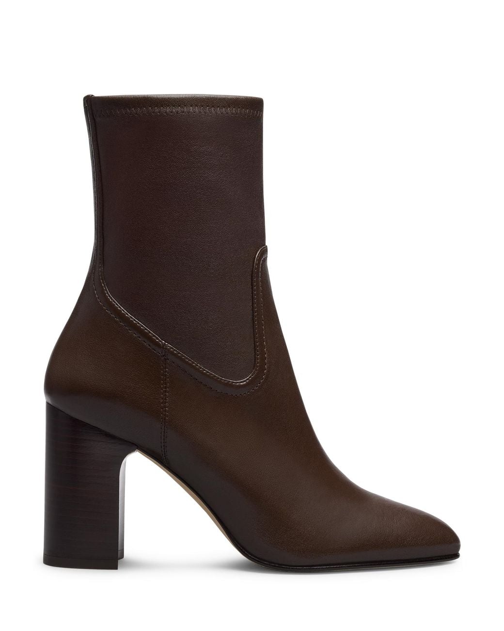 Stuart Weitzman Brown Mulberry Stretch Bootie