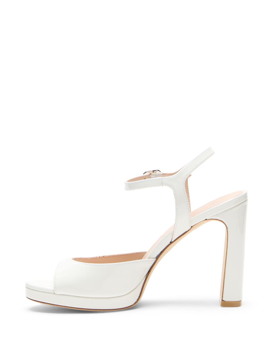 Stuart Weitzman White Babette Platform