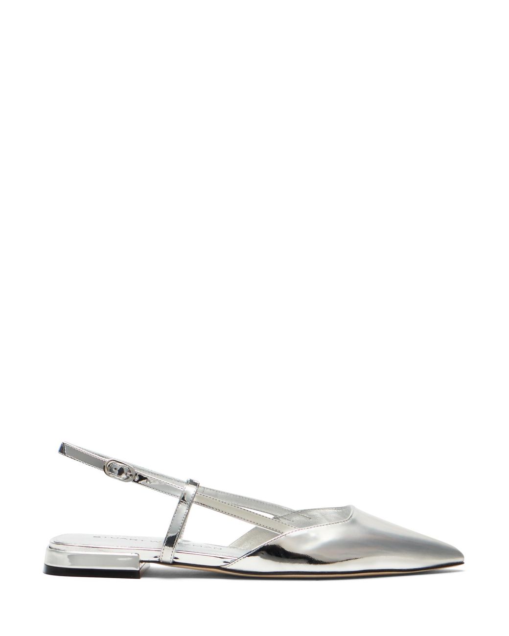Stuart Weitzman White Ballerina Shoes