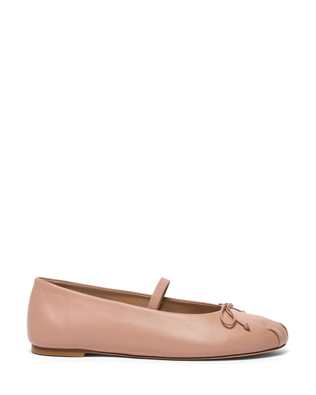 Stuart Weitzman Brown Prima Bow Ballet Mary Jane