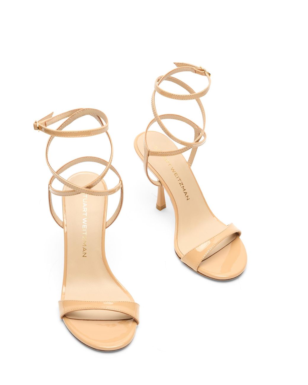 Stuart Weitzman Metallic Nudist Wrap 100