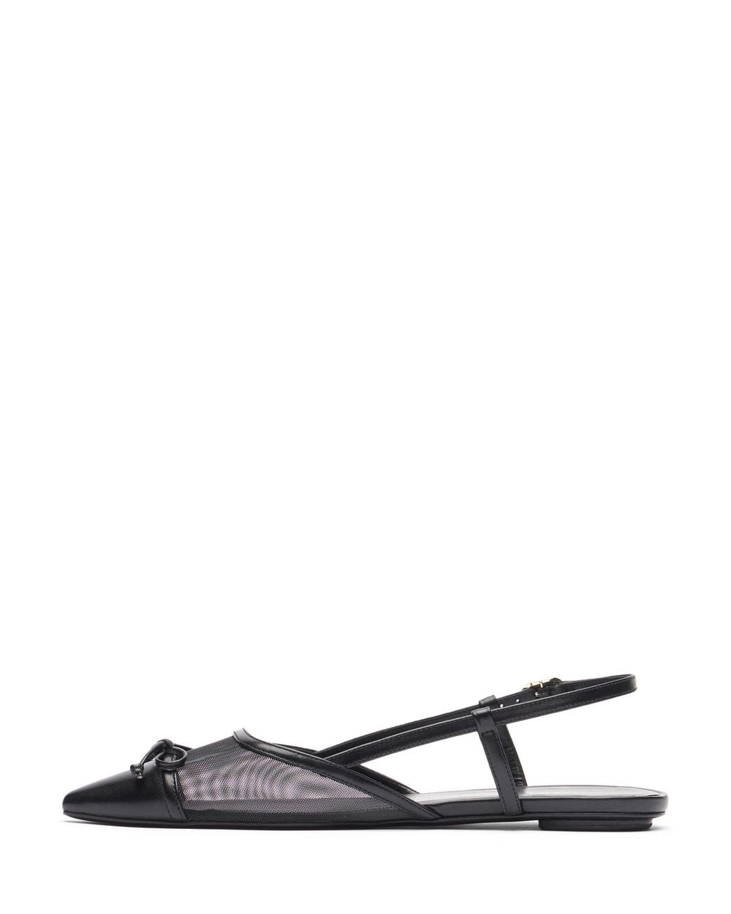 Stuart Weitzman Black Kitty Slingback