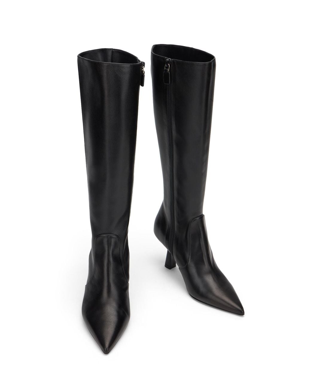 Stuart Super Sculpt Zip Boot 75 di Stuart Weitzman in Black